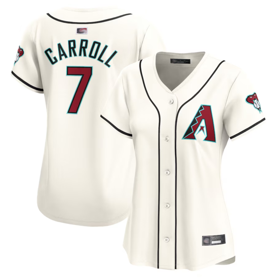 Broks A.Diamondbacks #7 Corbin Carroll Player Cream Home Limited Personalized Stitched Jerseys