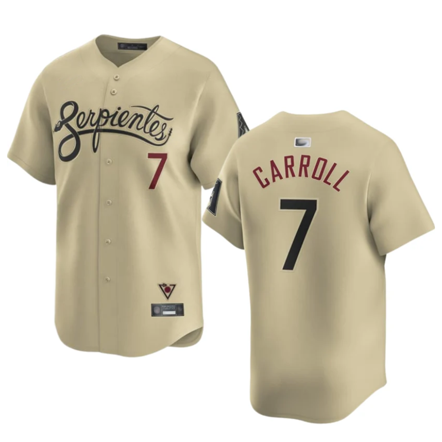 Broks A.Diamondbacks #7 Corbin Carroll Player Gold Home Limited Personalized Stitched Jerseys