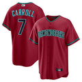 Broks A.Diamondbacks #7 Corbin Carroll Player Red Home Replica Personalized Stitched Jerseys
