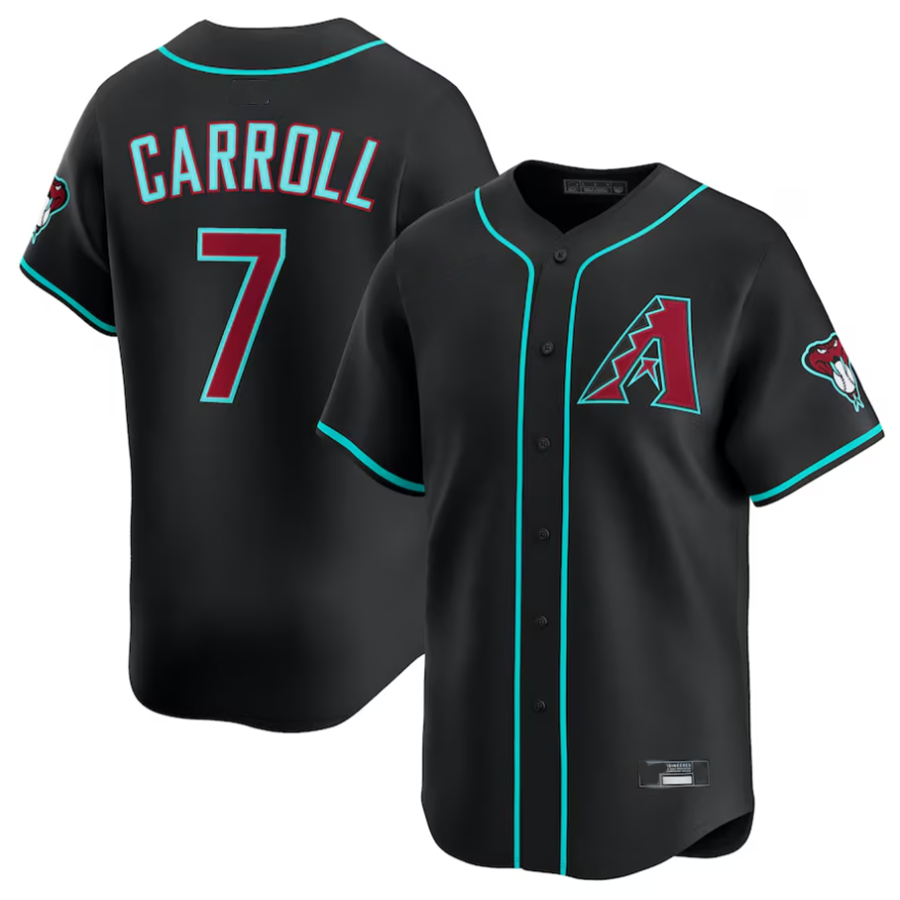 Broks A.Diamondbacks #7 Corbin Carroll Player Black Limited American Personalized Stitched Jerseys