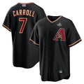 Broks A.Diamondbacks #7 Corbin Carroll Player Black World Series Replica Personalized Stitched Jerseys