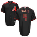 Broks A.Diamondbacks #4 Ketel Marte Player Black Big & Tall Replica Limited Stitched Jerseys