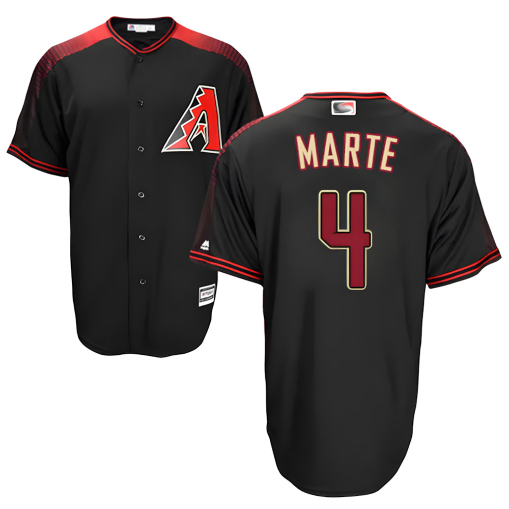 Broks A.Diamondbacks #4 Ketel Marte Player Black Big & Tall Replica Limited Stitched Jerseys