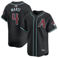 Broks A.Diamondbacks #4 Ketel Marte Player Black Replica Game Stitched Jerseys