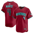 Broks A.Diamondbacks #4 Ketel Marte Player Red Home Limited Stitched Jerseys