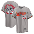 Broks B.Orioles #35 Adley Rutschman Player Gray USA 250 Fourth of July Home Game Stitched Jerseys