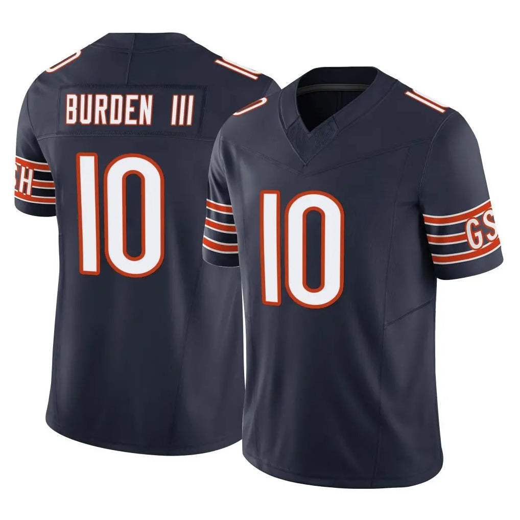 C.Bears #10 Luther Burden III Player Navy Broks Vapor F.U.S.E. Limited Home Game Stitched Jerseys