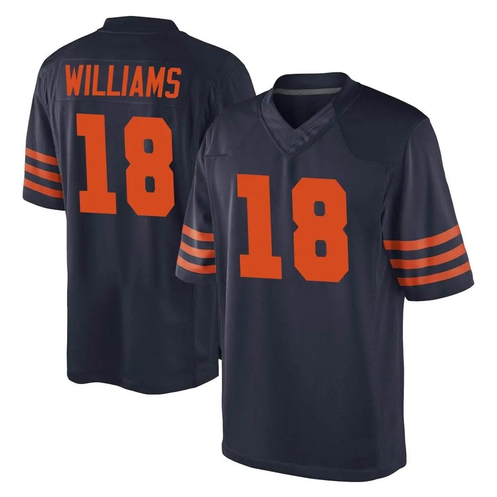 Broks C.Bears #18 Caleb Williams Player Navy Blue Alternate Game Stitched Jerseys