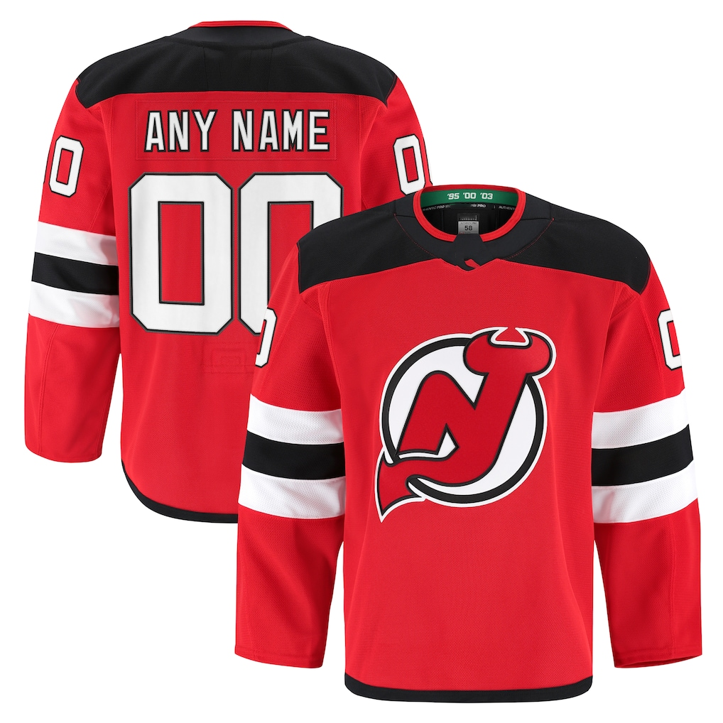 Broks Cheap NJ.Devils Red Home Authentic Pro Jerseys