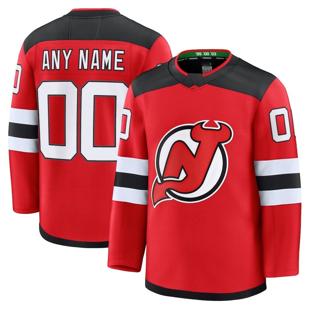 Broks Cheap NJ.Devils Red Home Premium Jerseys