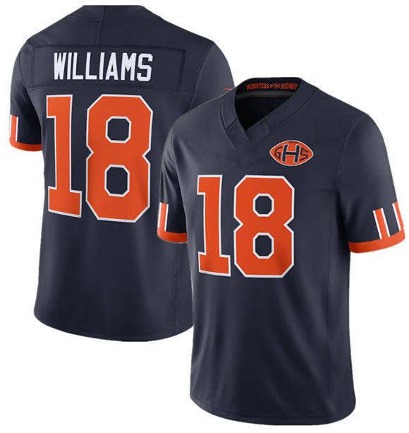 Broks C.Bears #18 Caleb Williams Navy 2026 F.U.S.E. Rivalries Collection Limited Football Stitched Jersey