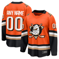 Broks Custom A.Ducks Orange Home Breakaway Jerseys