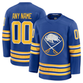 Broks Custom B.Sabres Royal Home Premium Stitched Jerseys