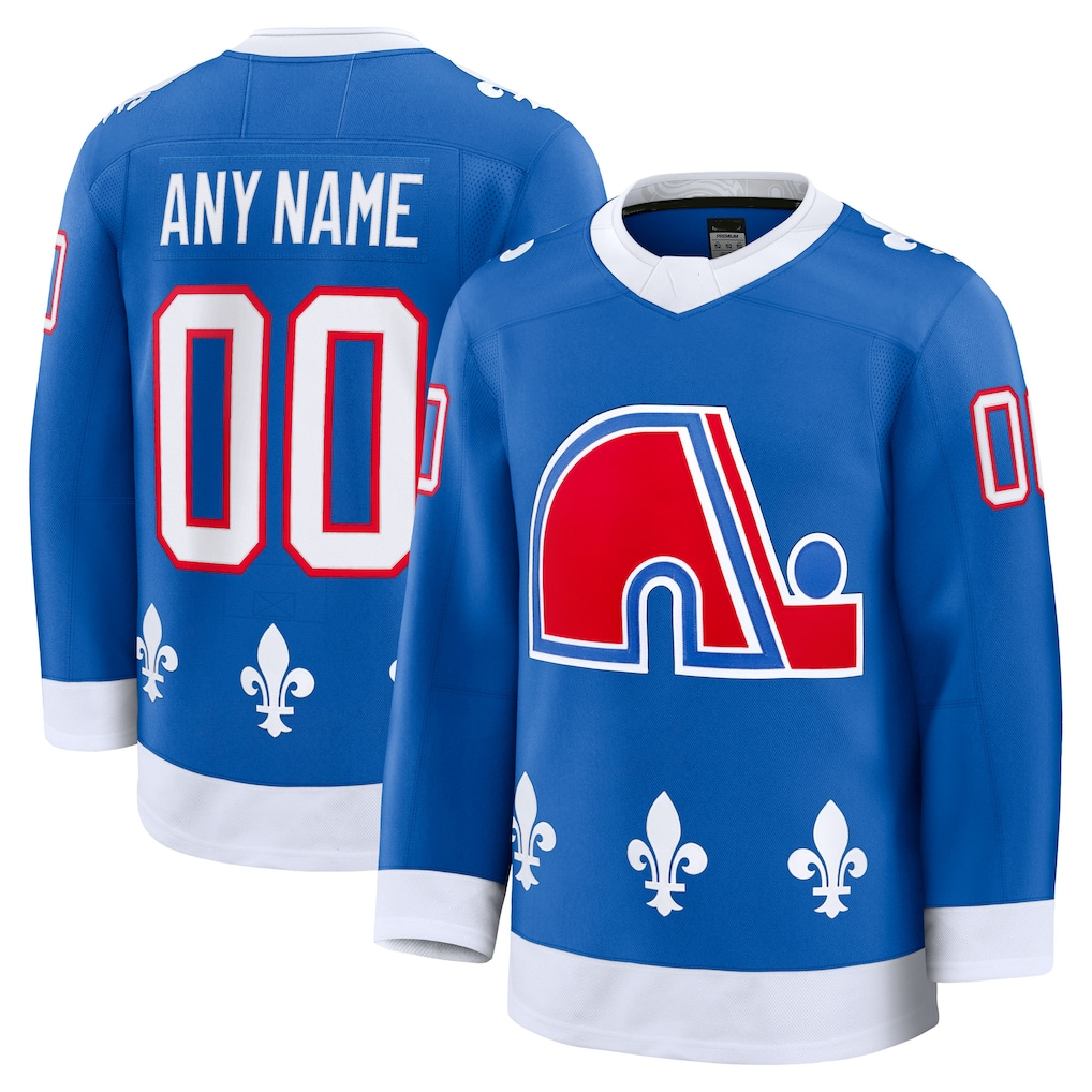 Broks Custom C.Avalanche Blue Alternate Heritage Premium Jerseys