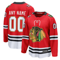 Broks Custom C.Blackhawks Red Centennial Breakaway Jerseys