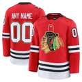 Broks Custom C.Blackhawks Red Centennial Premium Jerseys