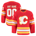 Broks Custom C.Flames Red Home Authentic Pro Jerseys