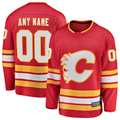 Broks Custom C.Flames Red Home Breakaway Jerseys