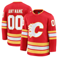 Broks Custom C.Flames Red Home Premium Jerseys
