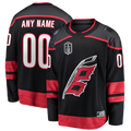 Broks Custom C.Hurricanes Black 2026 Stanley Cup Champions Home Breakaway Custom Stitched Jerseys