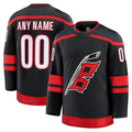Broks Custom C.Hurricanes Black Home Premium Stitched Jerseys