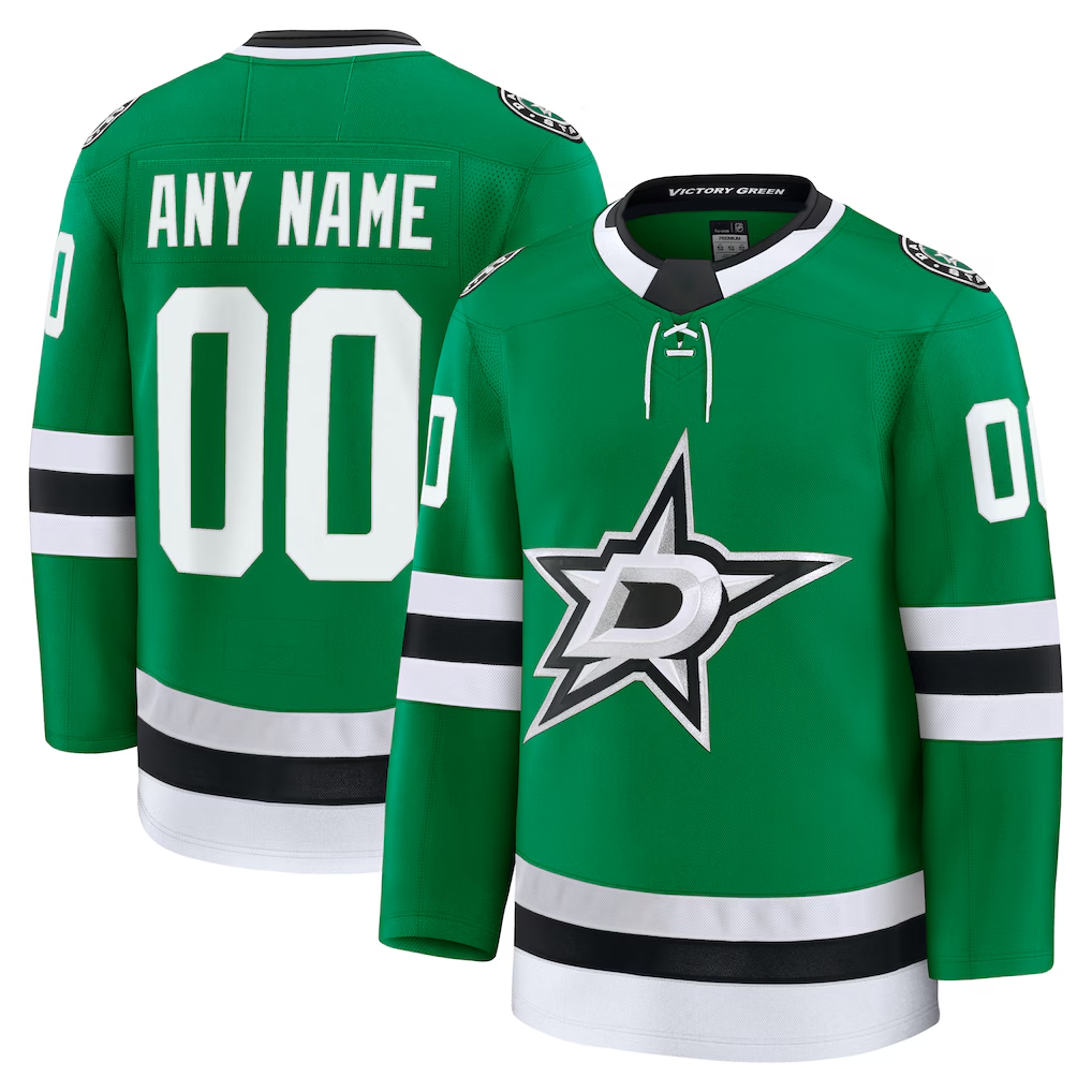 Broks Custom D.Stars Kelly Green Home Premium Jerseys