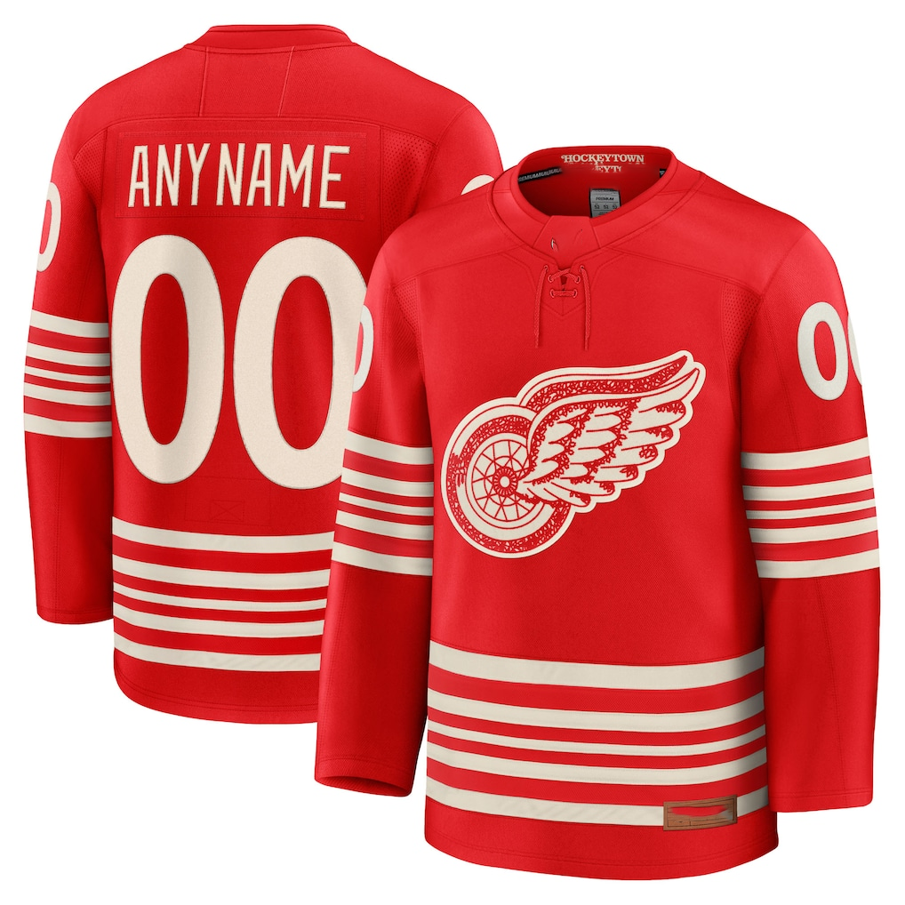 Broks Custom DR.Wings Red Centennial Premium Jerseys