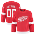 Broks Custom DR.Wings Red Home Authentic Pro Jerseys