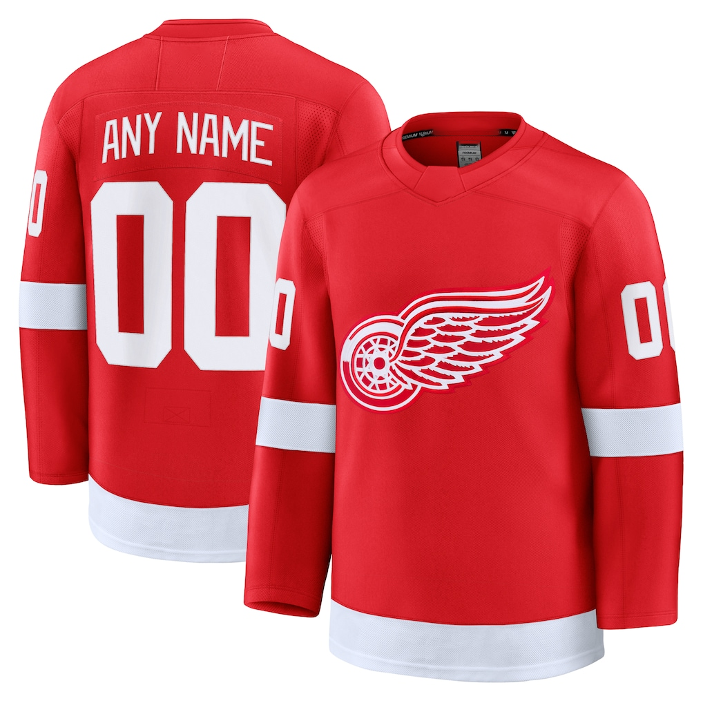 Broks Custom DR.Wings Red Home Premium Jerseys
