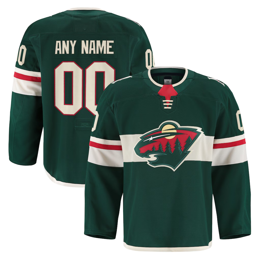 Broks Custom M.Wild Green Home Authentic Pro Jerseys