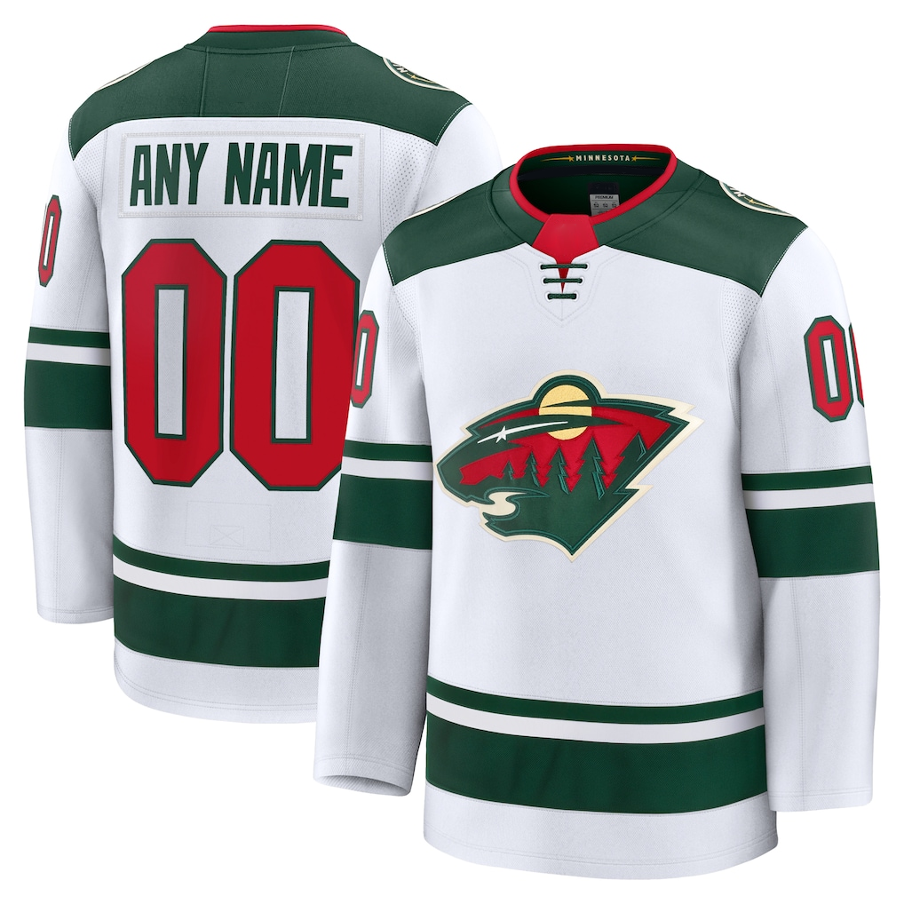 Broks Custom M.Wild White Away Premium Jerseys