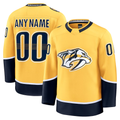 Broks Custom N.Predators Gold Home Premium Jerseys