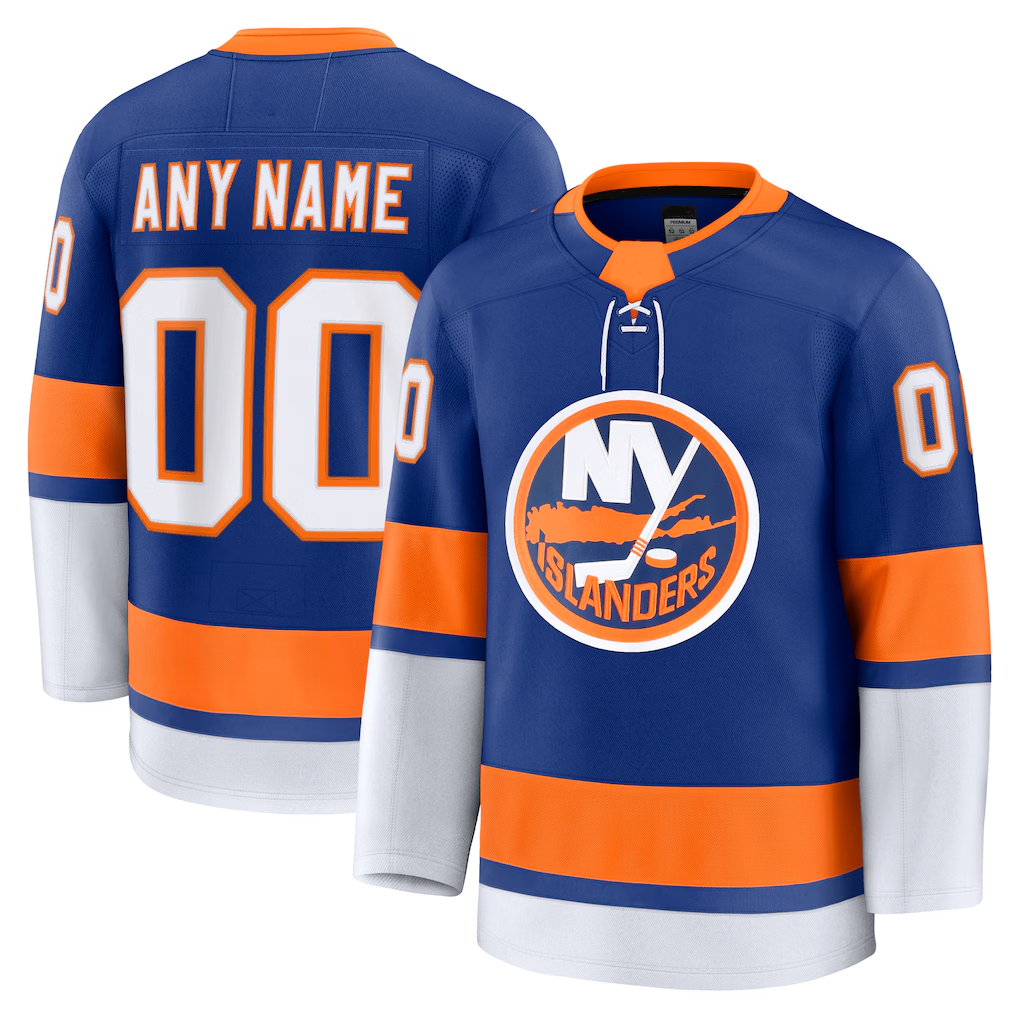 Broks Custom NY.Islanders Royal Home Premium Jerseys