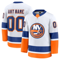 Broks Custom NY.Islanders White Away Premium Jerseys