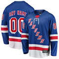 Broks Custom NY.Rangers Blue Home Breakaway Jerseys