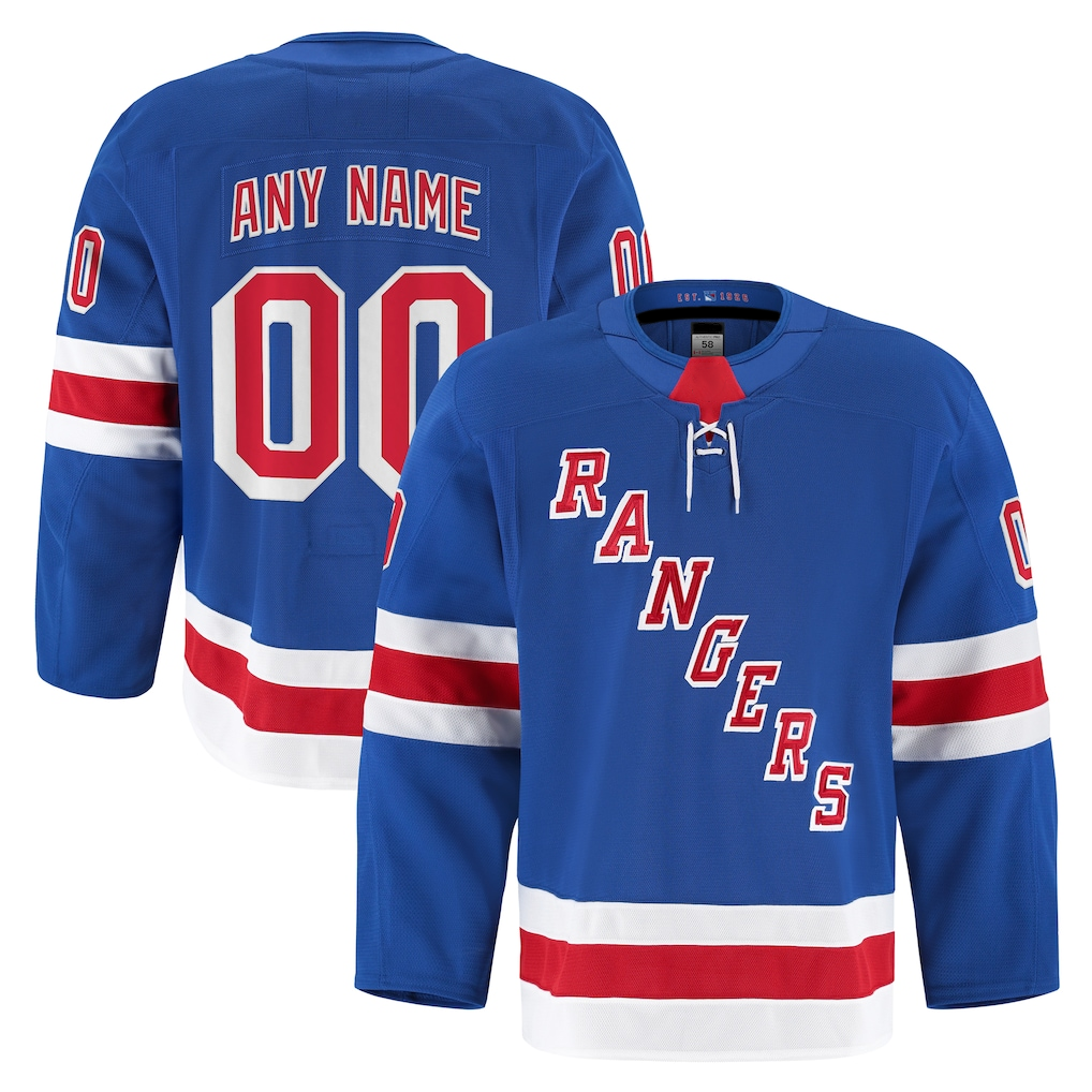 Broks Custom NY.Rangers Royal Home Authentic Pro Jerseys