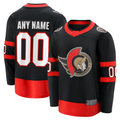 Broks Custom O.Senators Black Home Breakaway Jerseys