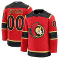 Broks Custom O.Senators Red Alternate Premium Jerseys