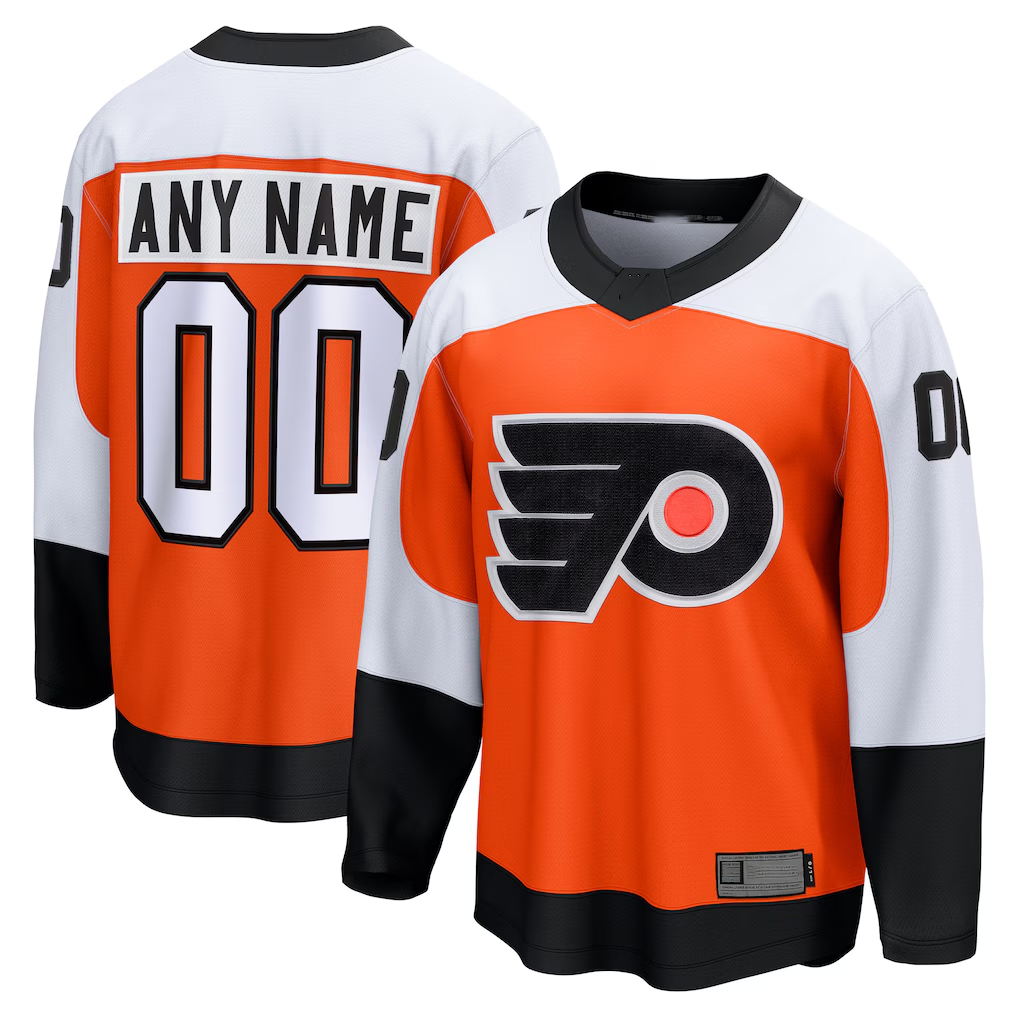 Broks Custom P.Flyers Orange Home Breakaway Jerseys