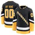 Broks Custom P.Penguins Black Alternate Premium Jerseys