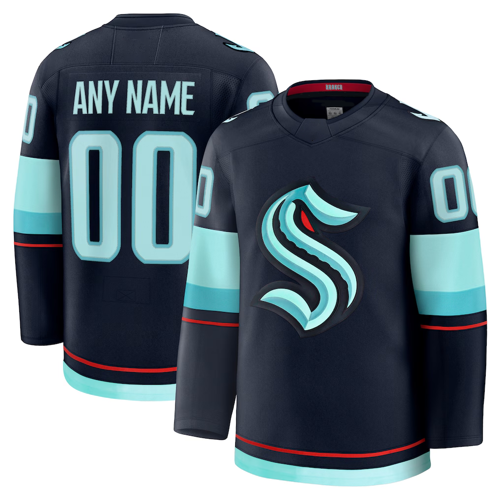 Broks Custom S.Kraken Deep Sea Blue Home Premium Jerseys