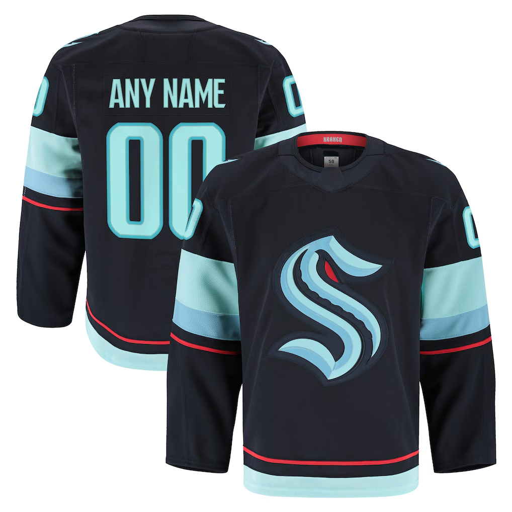 Broks Custom S.Kraken Deep Sea Blue Home Premium Jerseys