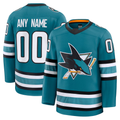 Broks Custom SJ.Sharks Teal Home Premium Jerseys