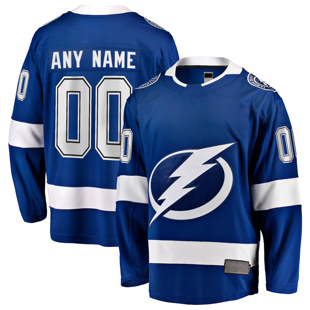 Broks Custom TB.Lightning Blue Home Breakaway Jerseys