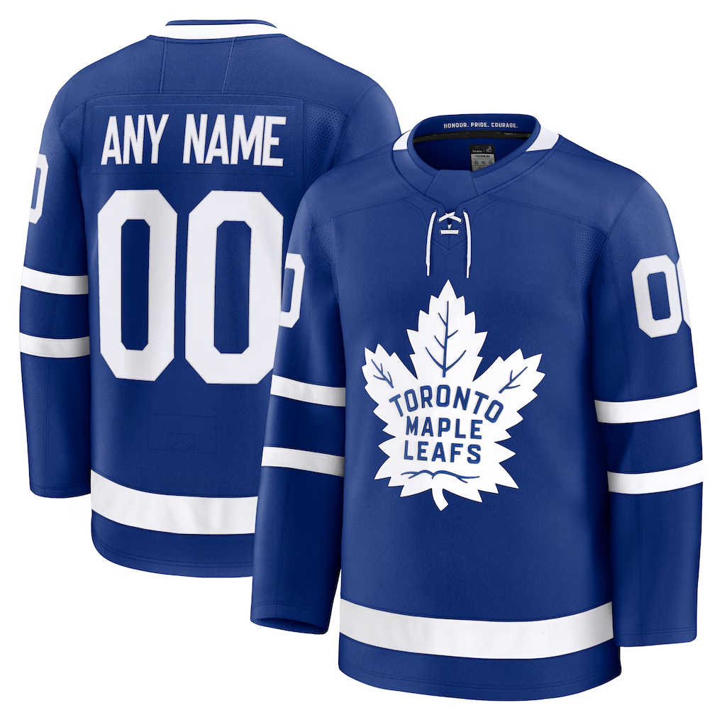 Broks Custom TM.Leafs Blue Home Premium Jerseys