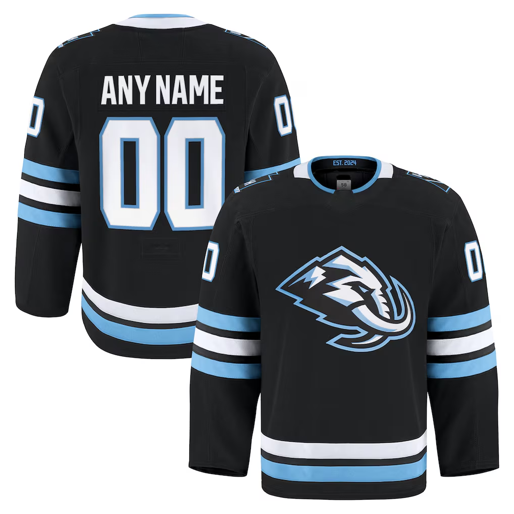 Broks Custom U.Mammoth Black Home Authentic Pro Jerseys