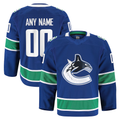 Broks Custom V.Canucks Blue Home Authentic Pro Jerseys