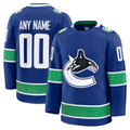 Broks Custom V.Canucks Blue Home Premium Jerseys