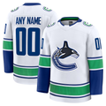 Broks Custom V.Canucks White Away Premium Jerseys