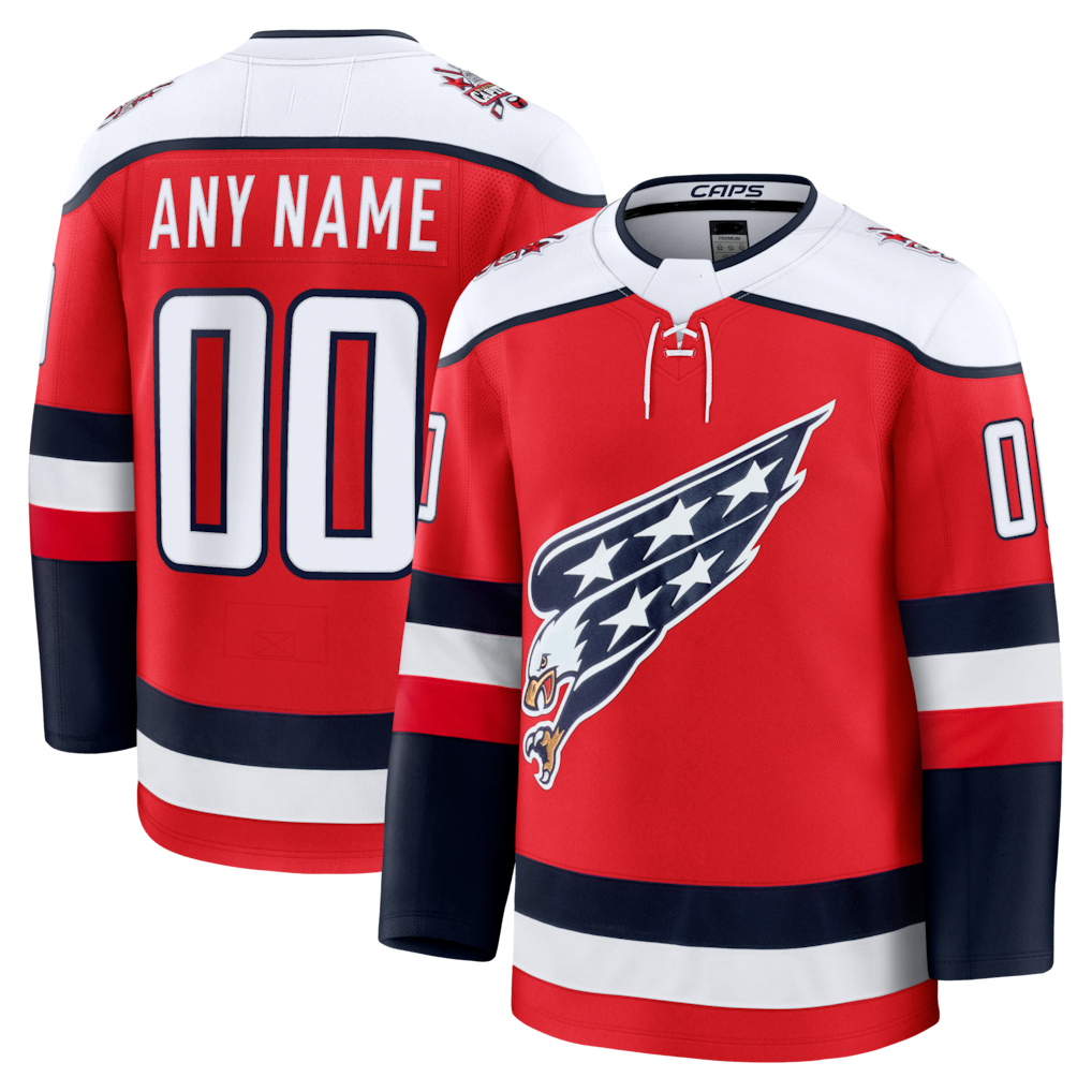 Broks Custom W.Capitals Red Alternate Premium Jerseys
